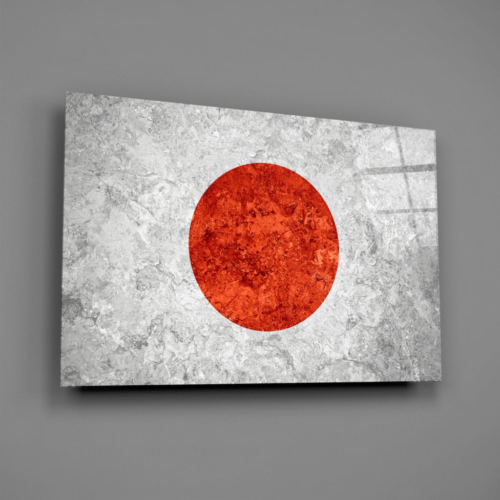 Flag of Japan Glass Wall Art-1