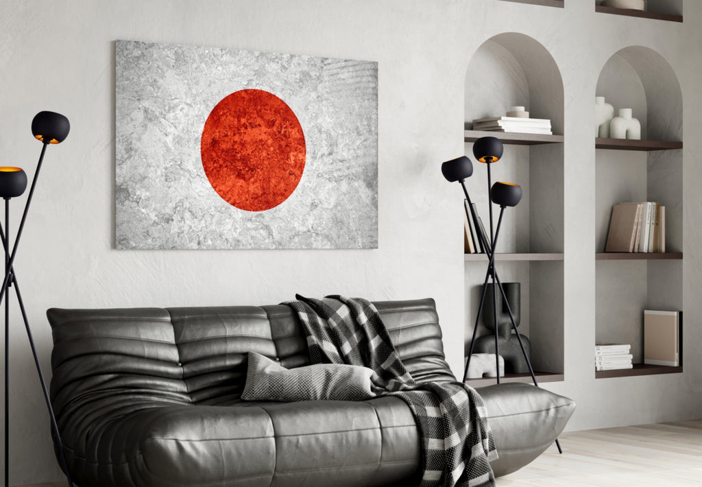 Flag of Japan Glass Wall Art-3