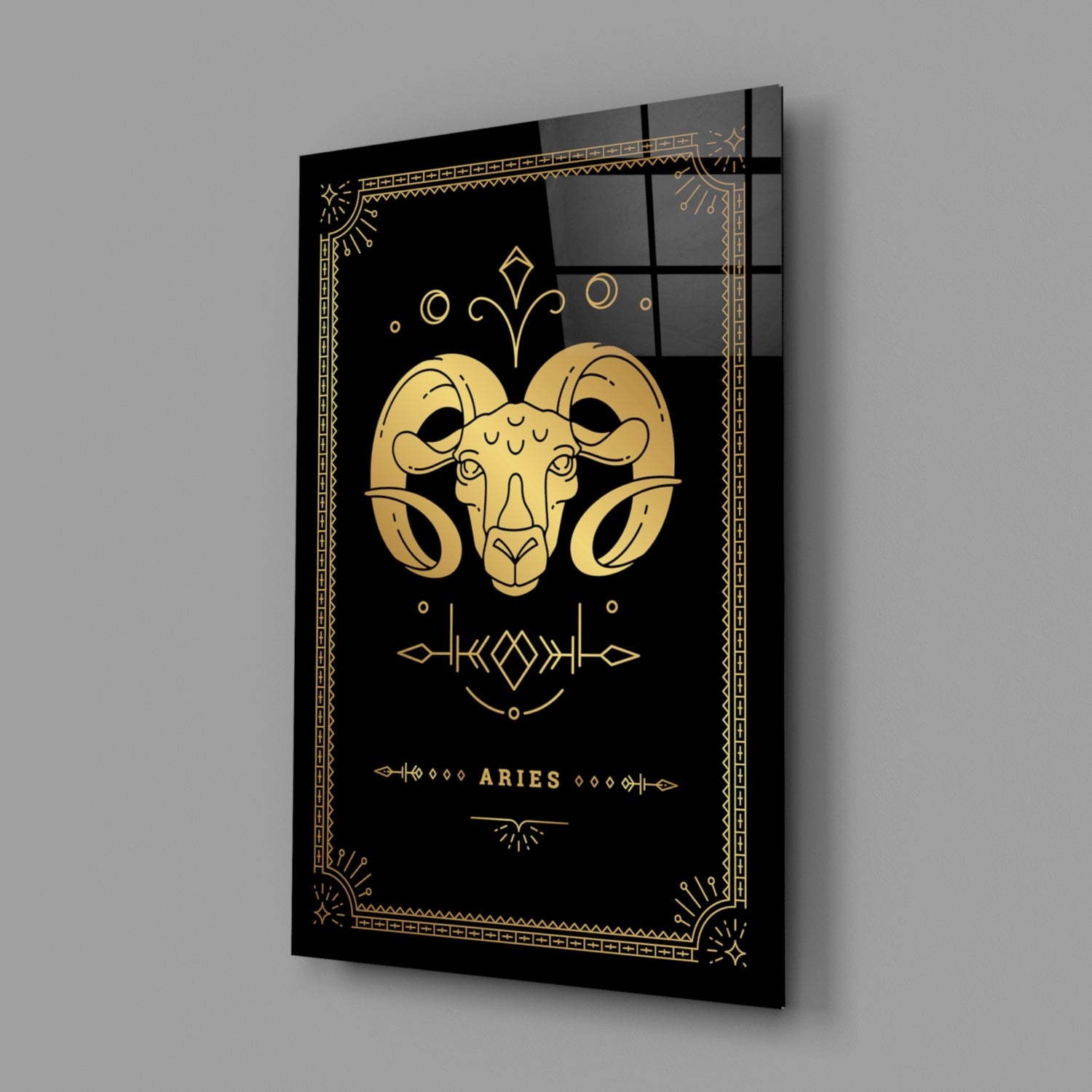 Aries Glass Wall Art-1
